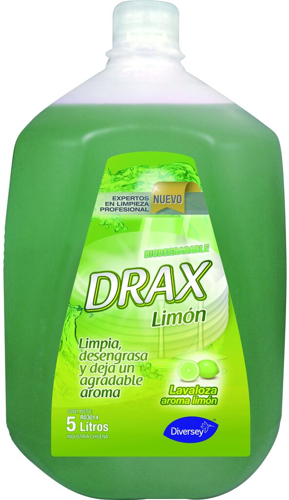 DRAX LAVAVAJILLAS LIMON 4x5L - LAVAVAJILLAS BIODEGRADABLE MULTIRENDIDOR